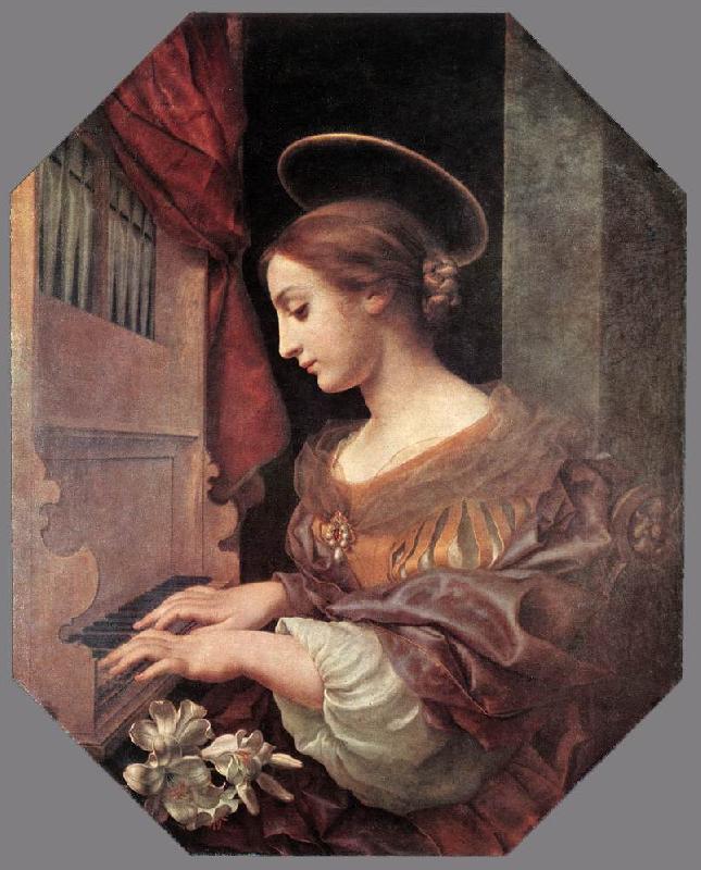 DOLCI, Carlo St Cecilia at the Organ dfg